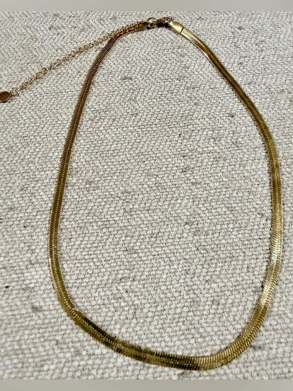 Elegant Gold Herringbone Necklace for Women